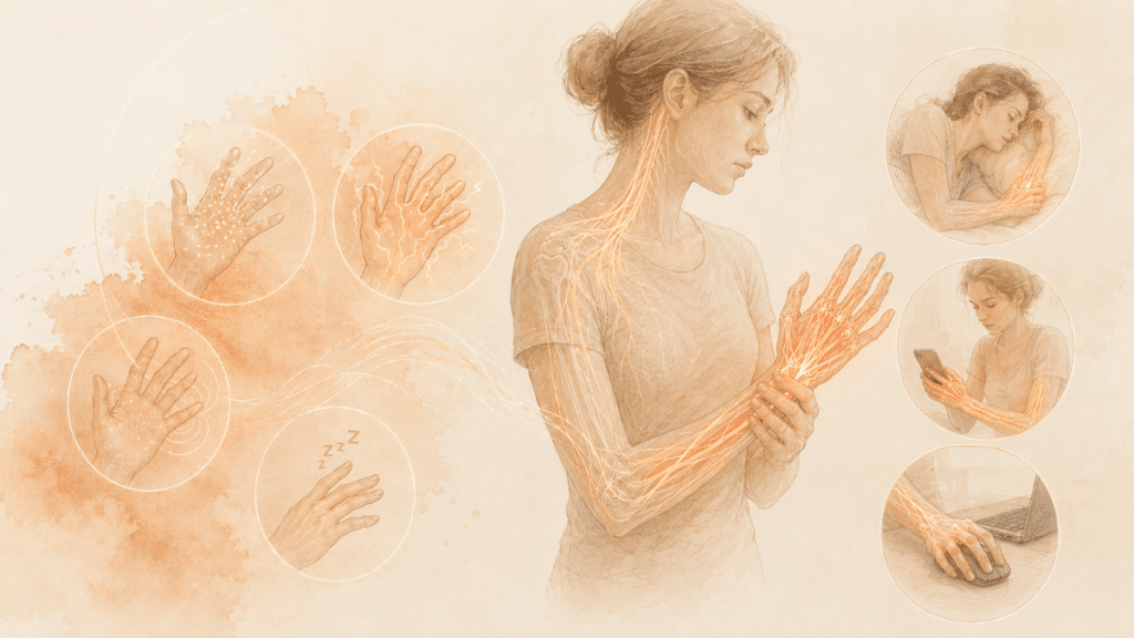 Tingling in Your Right Hand Actually Feel Like infographic