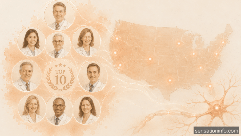 Top 10 U.S. Neurology Experts Map