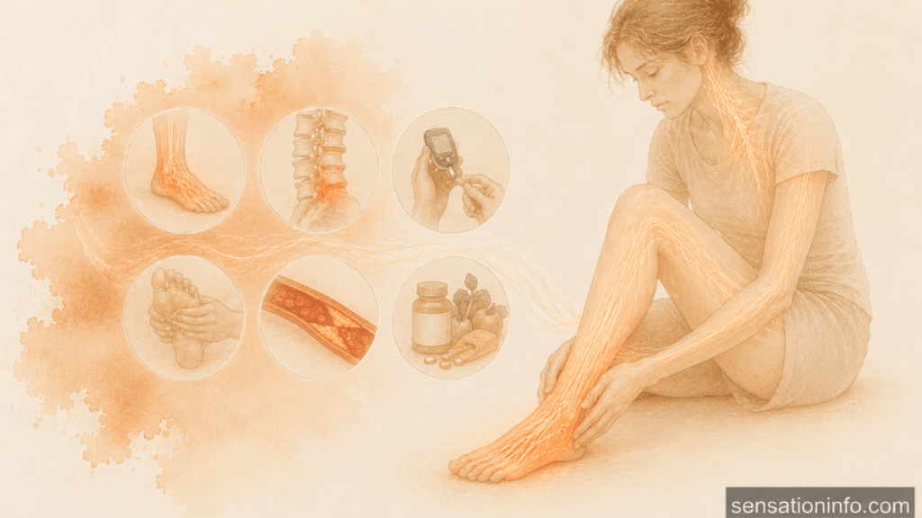 Understanding Foot Numbness Causes infographic