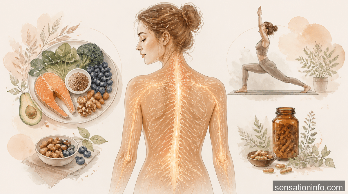 How to Improve Nerve Health Naturally: Diet, Exercise, and Supplements — conclusion illustration