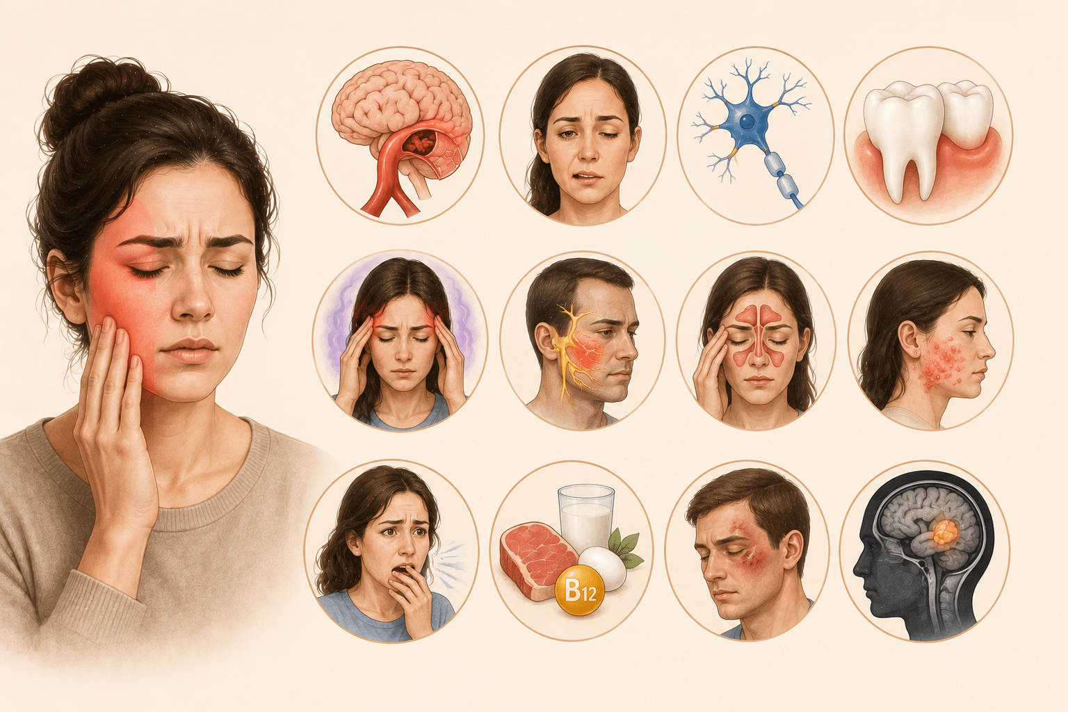 Numb Rash Numbness in Face: Causes, Symptoms & When to Seek Help