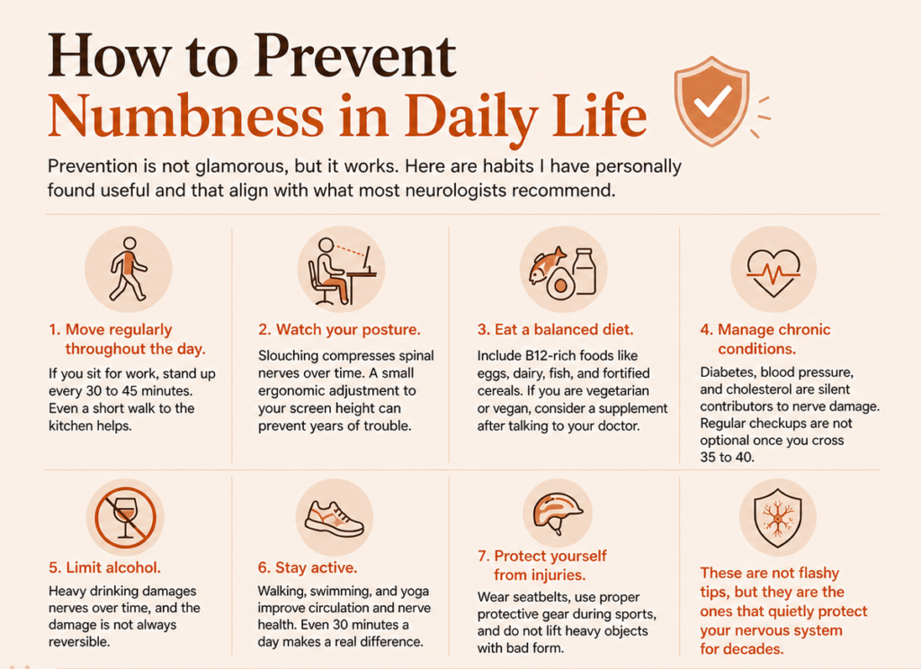 How to Prevent Numbness in Daily Life