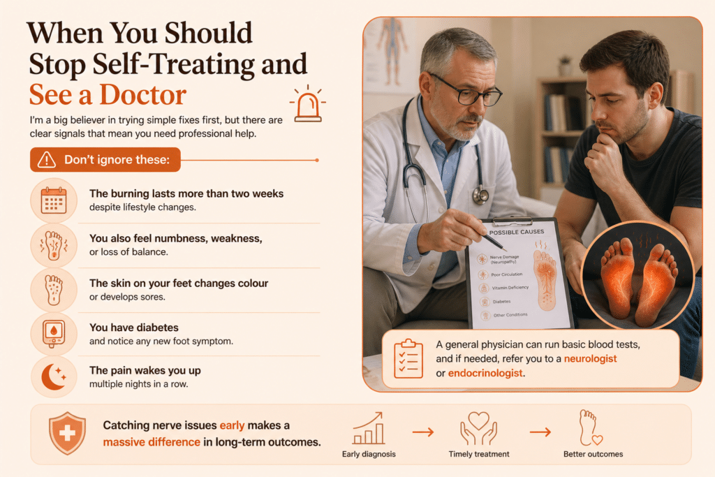 When to see a doctor about feet issues