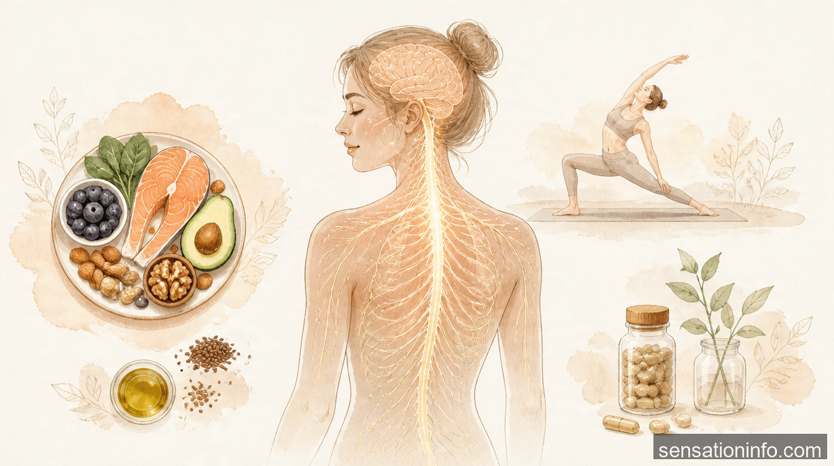 How to Improve Nerve Health Naturally: Diet, Exercise, and Supplements — conclusion illustration