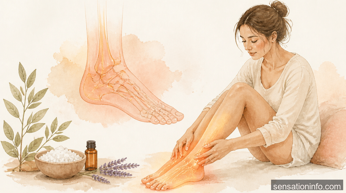 How to Relieve Burning Feet at Night Naturally — featured illustration