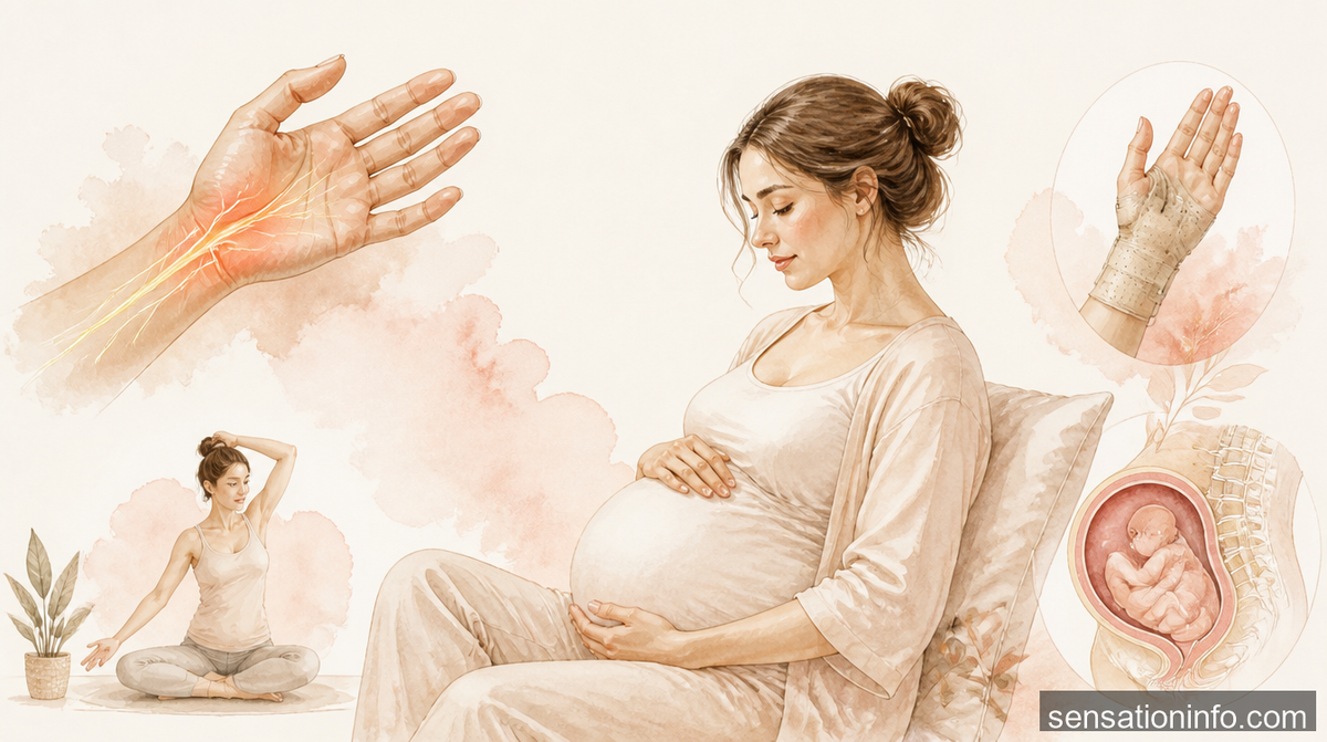 How to Prevent Tingling Hands During Pregnancy — featured illustration