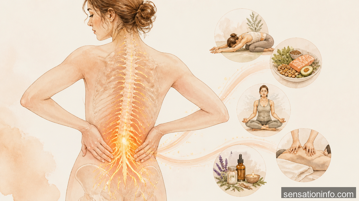 how to treat burning sensation in lower back — featured illustration