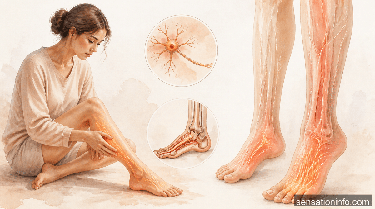 what causes burning sensation in lower legs and feet — section 1 illustration