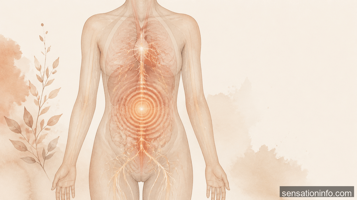 what causes a pulsating sensation in the abdomen — featured illustration