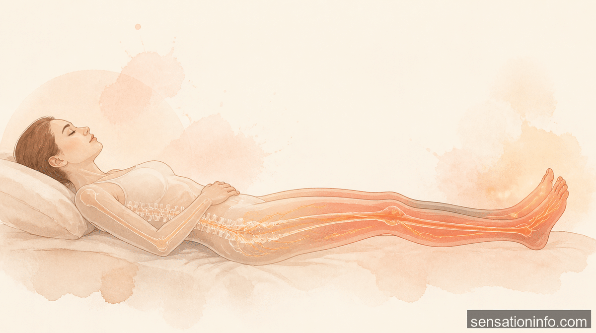 burning sensation in legs when lying down — section 2 illustration