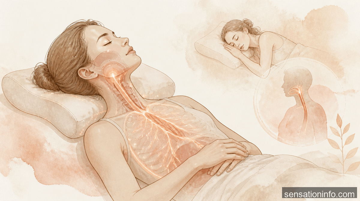 how to sleep with globus sensation — featured illustration