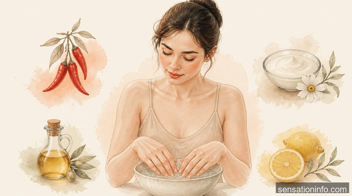 how to remove burning sensation from chili on hands — conclusion illustration