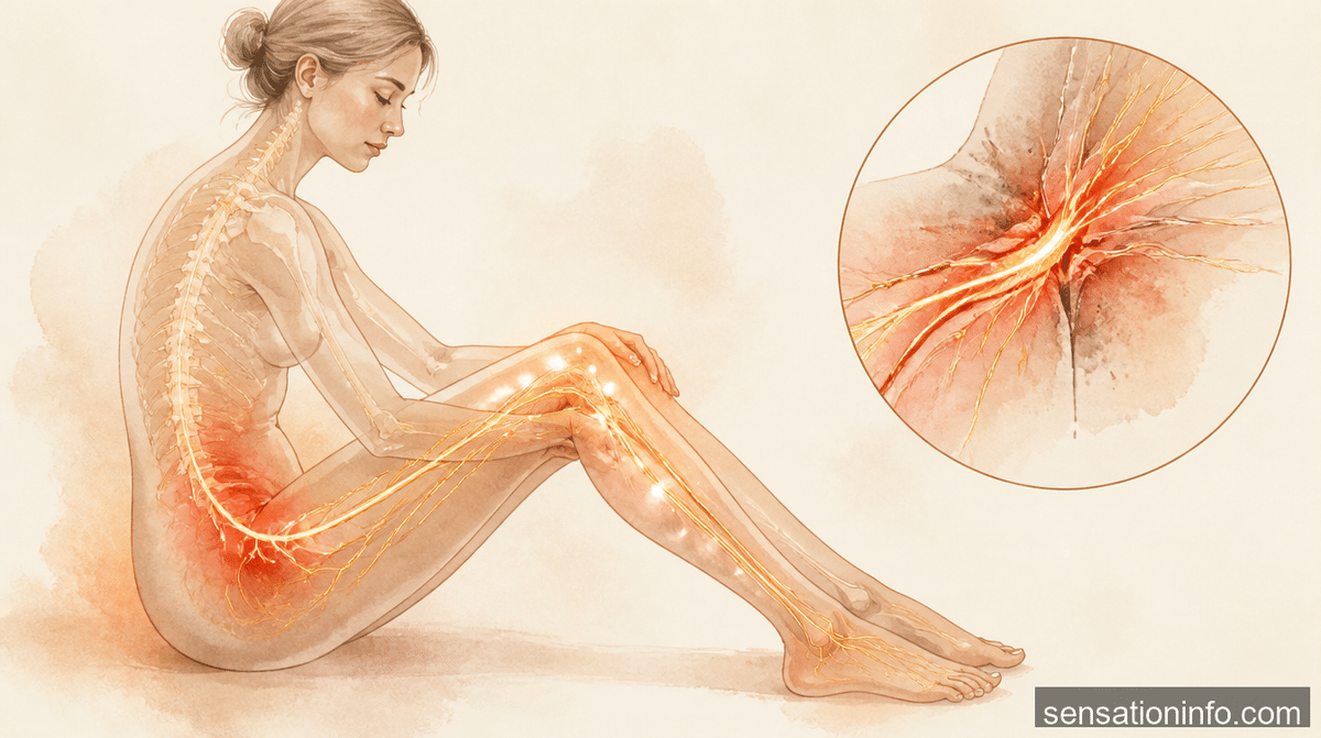 what causes burning sensation in legs — section 1 illustration