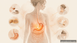 what causes a burning sensation in the stomach — featured illustration