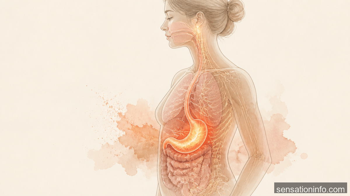 what causes a burning sensation in the stomach — section 2 illustration
