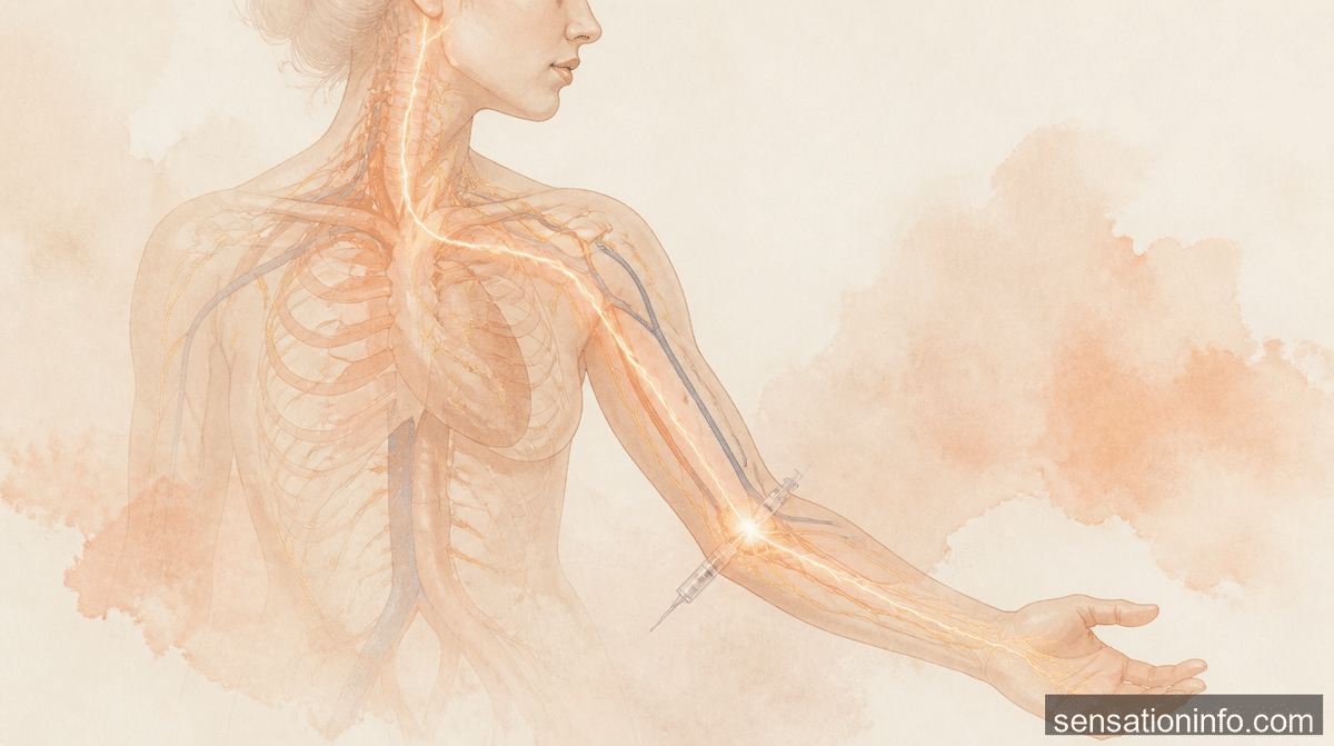 electric shock sensation when injecting into vein — section 1 illustration