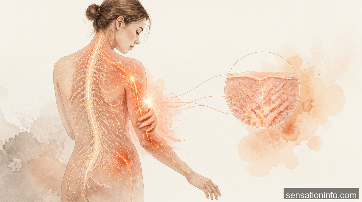 burning sensation on skin when touched — featured illustration