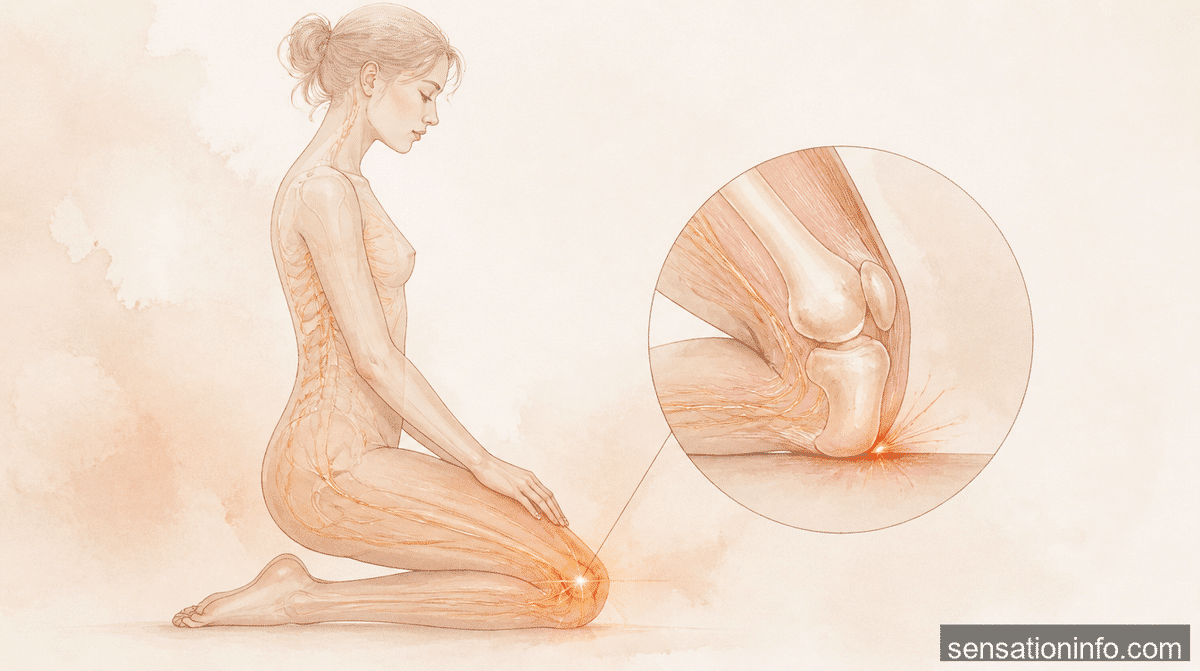 burning tearing sensation in knee when kneeling: section 2 illustration