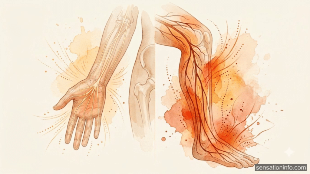 Normal vs. Concerning Pins and Needles Infographic