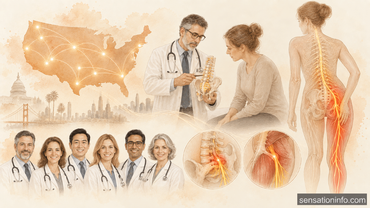 Watercolor Sciatica Specialists Across America