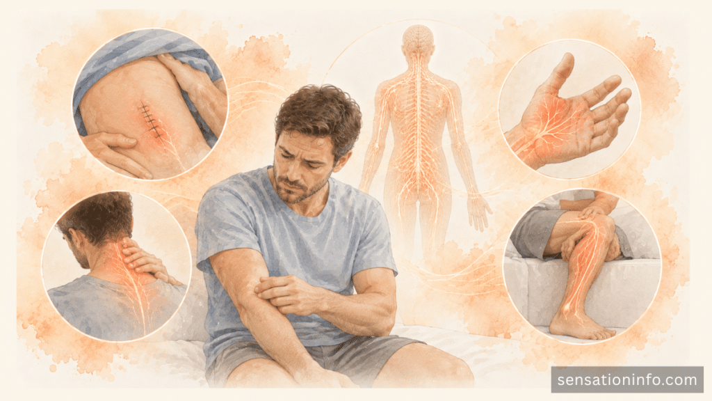 Small incision numbness compared with limb numbness and weakness after surgery.