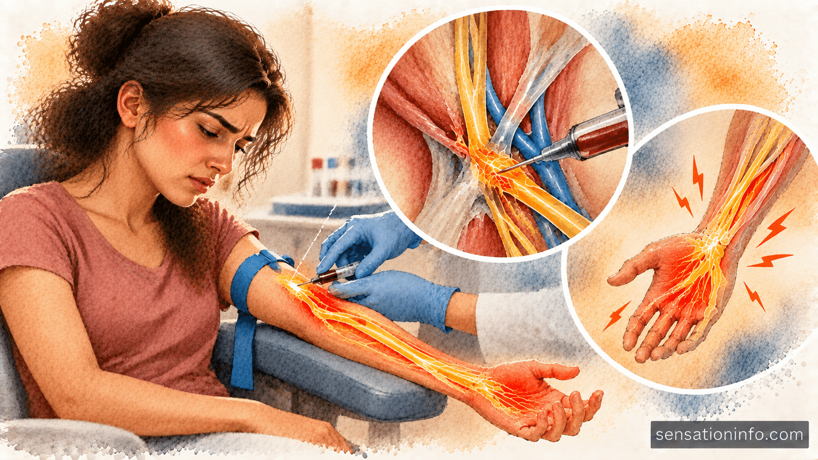 Burning Pain in Arm After Blood Draw: Nerve Irritation After a Needle Stick