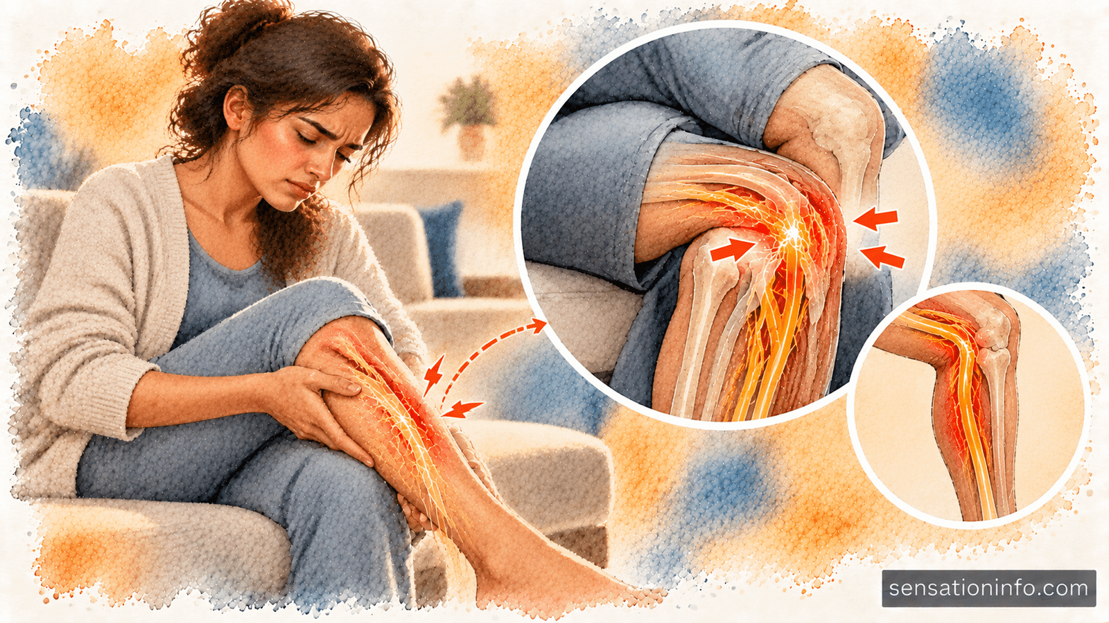 pins and needles when crossing your legs
