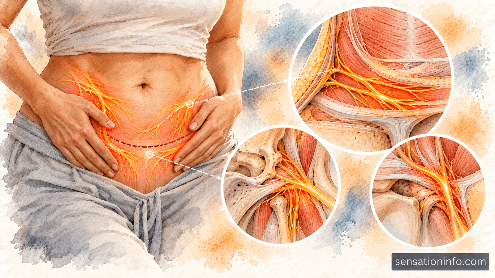 Numbness Across the Lower Abdomen and Pubic Bone